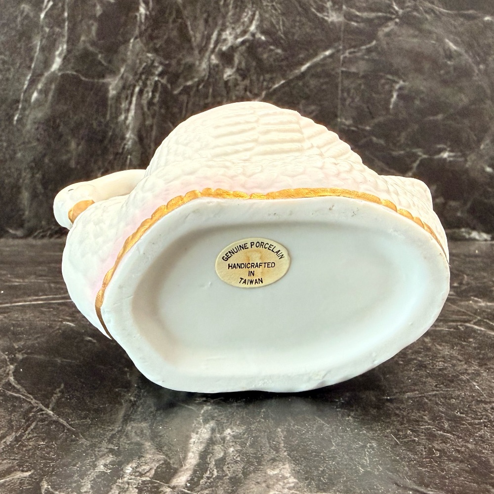 Genuine Porcelain Swan Planter - Picture 9 of 16